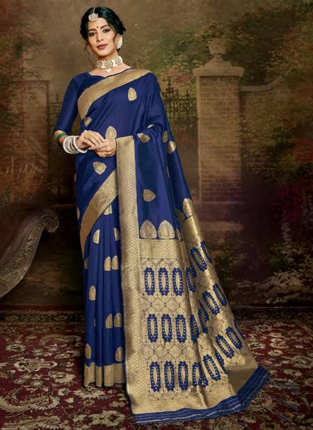 Royal Blue Colour All Time Hit Vol 3 Function Wear Wholesale Silk Sarees Catalog 11006 A