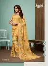 Yellow Ruchi Sarees Blueberry Vol 13 Chiffon Daily Wear Saree 1302B