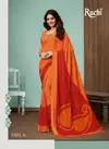 Orange Ruchi Sarees Blueberry Vol 13 Chiffon Regular Wear 1303A