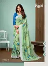 Light Green Ruchi Sarees Blueberry Vol 13 Chiffon Regular Wear 1305B