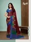 Brown Ruchi Sarees Blueberry Vol 13 Chiffon Regular Wear 1306B
