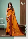 Orange Ruchi Sarees Blueberry Vol 13 Chiffon Daily Wear Saree 1307B