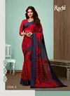 Red Ruchi Sarees Blueberry Vol 13 Chiffon Regular Wear Saree 1308A