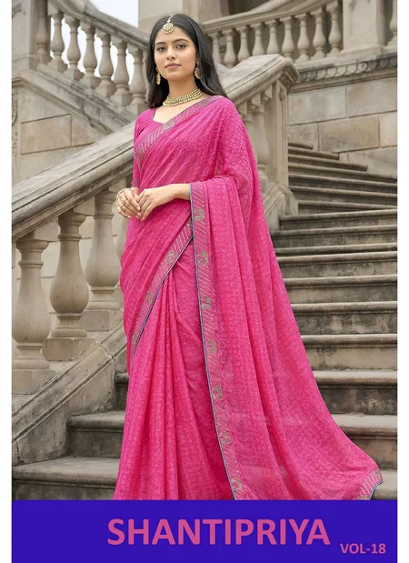 Shantipriya 18 By Vallabhi Brasso Floral Printed Saree