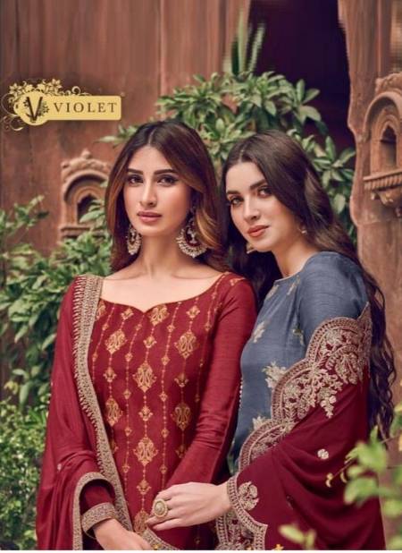 SWAGAT Fancy Designer Latest Stylish Festive Wear Pure Dola Jacquard With Heavy palzzo Work Salwar Suit Collection