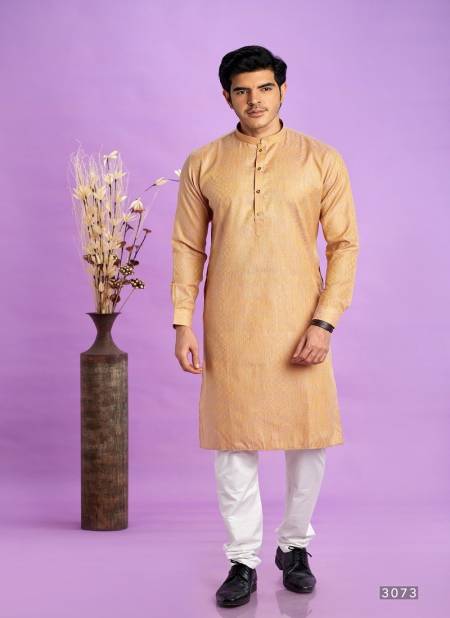 Sand Colour Wedding Mens Wear Pintux Stright Kurta Pajama Wholesale Clothing Suppliers In India 3073