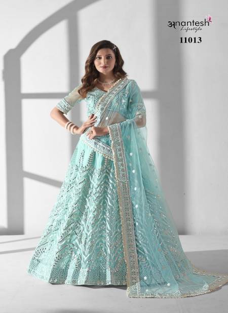 Sea Blue Colour Bridesmaid Vol 2 By Anantesh Designer Wedding Wear Lehenga Choli Wholesale Shop In India 11013