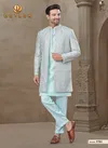 Sea Blue Colour Outluk Wedding Collection Vol 37 Wedding Wear Mens Indo Western Manufacturers 3701
