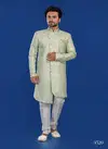 Sea Green Colour 1646 2 Function Wear Mens Indo Western Surat Wholesale Market 3520