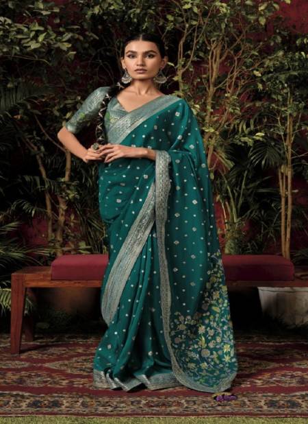 Sea Green Colour Anokhi By Kimora 268 To 276 Series Saree Wholesale Clothing Suppliers in India SA 273