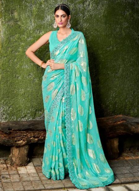 Sea Green Colour Chandani Function Wear Wholesale Designer Sarees 1502