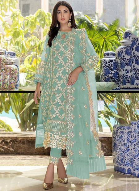 Sea Green Colour DS 147 Colours Wholesale Georgette Salwar Suit Catalog 147 D