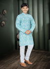 Sea Green Colour Outluk Kids 7 Kids Kurta Pajama Catalog 702