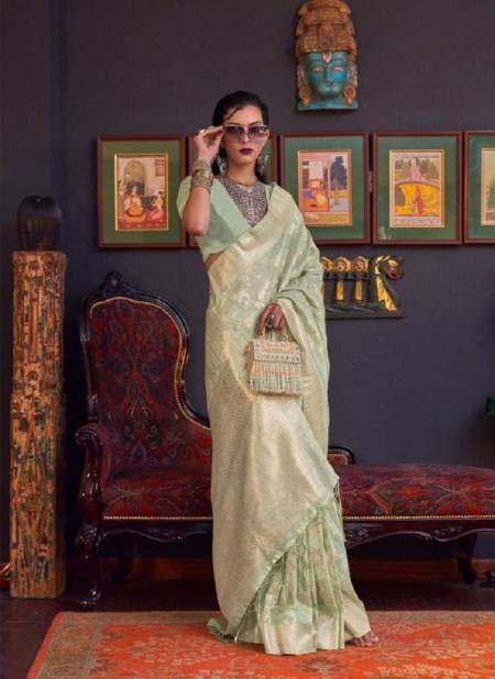 Sea Green Colour Khabutai Silk By Rajtex Wedding Wear Sarees Exporters In India 322003