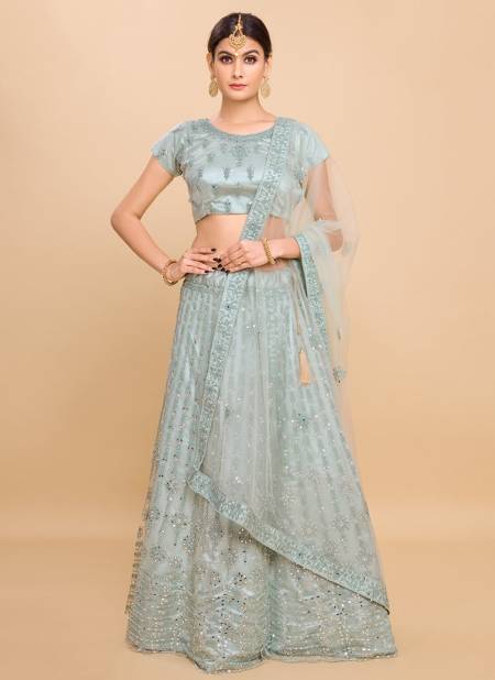 Sea Green Colour Mehek Wedding Wear Wholesale Designer Lehenga Choli Catalog SRL 6