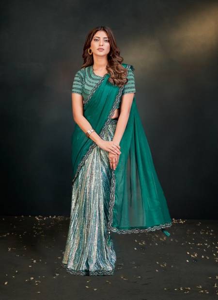 Sea Green Colour Mohmanthan 23100 Dayita By Mahotsav Satin Crepe Silk Designer Saree Wholesalers In Delhi 23104