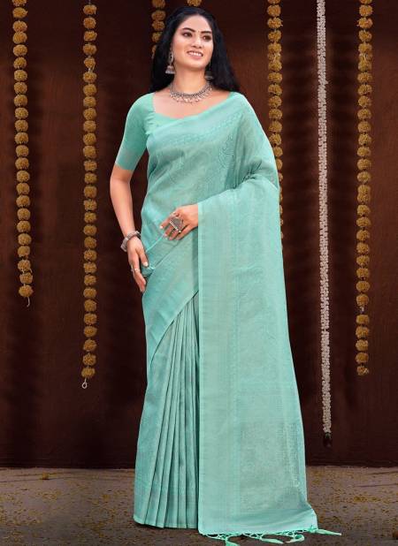 Sea Green Colour Pavitra Rishta Sangam Function Wear Wholesale Silk Sarees Catalog 3649
