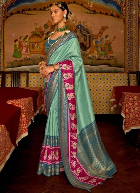 Sea Green Colour Priyam Patola Designer Wholesale Silk Sarees 468 C
