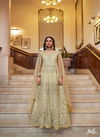 Sea Green Colour Sabhyata By Bela Wedding Wear Net Anarkali Suit Exporters In India 3009