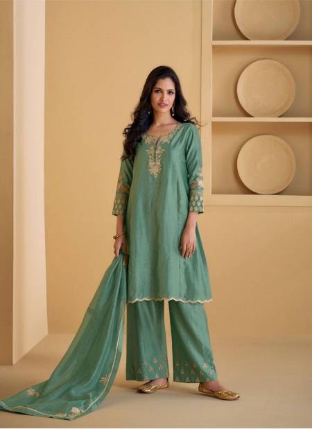 Sea Green Colour Suhani By Sayuri Silk Designer Readymade Suits Wholesale Market In Surat With Price 5549
