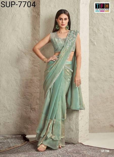 Super Star 2 By TFH Fancy Party Wear Designer Saree Exporters In India