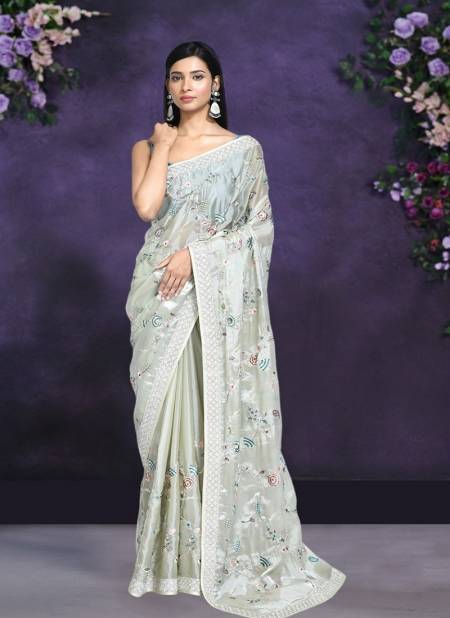 Sea Green Colour kaavyani Vol 3 By Mahotsav Designer Wholesale Saree Suppliers In Mumbai N7266 C