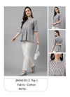 Sky And Pink Janasya Fancy Wear Ladies Top Catalog 4030