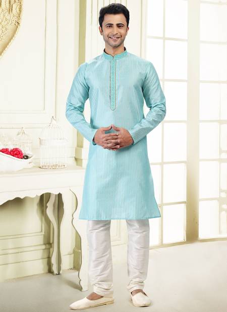 Sky Blue Colour Function Wear Exclusive Wholesale Kurta Pajama Catalog 2034