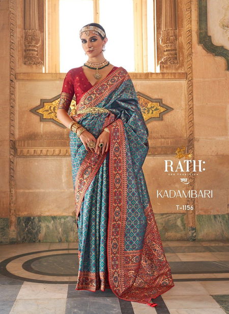 Kadambari By Rath Pure Silk Jacquard Designer Saree Catalog Catalog