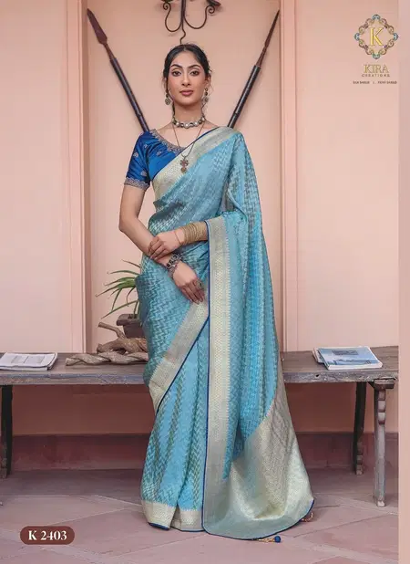 Kyaara Vol 2 By Kira Pure Viscous Dola Designer Wear Saree Suppliers In Mumbai Catalog