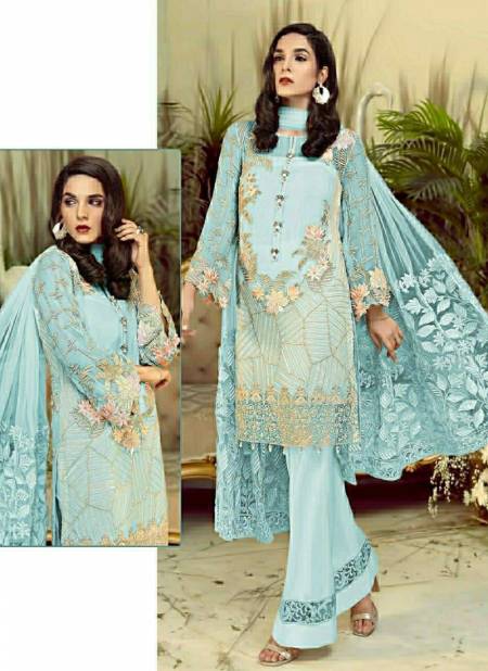 Sky Blue Colour R 191 NX Wholesale Ethnic Wear Pakistani Salwar Suits Catalog R 191 C