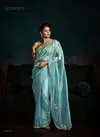 Sky Blue Colour Rangat 2 By Kimora Fancy Designer Party Wear Saree Wholesale Shop In Surat S-2177