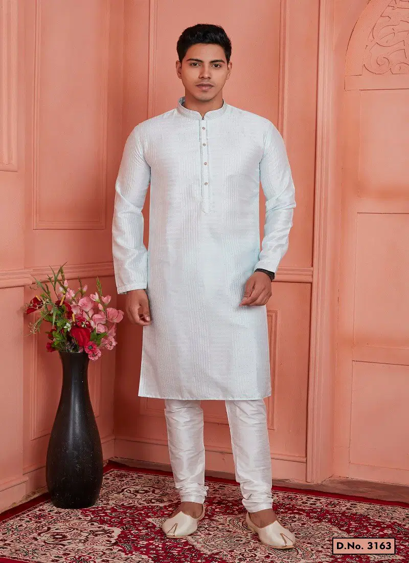 Sky Colour 1658 Function Wear Mens Indo Western Surat Wholesale Online 3163