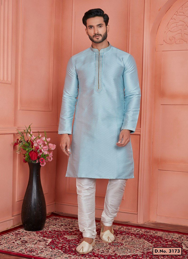 Sky Colour 1658 Function Wear Mens Indo Western Surat Wholesale Online 3173