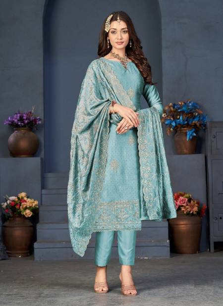 Sky Colour Ditsa Colors Wedding Salwar Suits Catalog Ditsaa 117 D