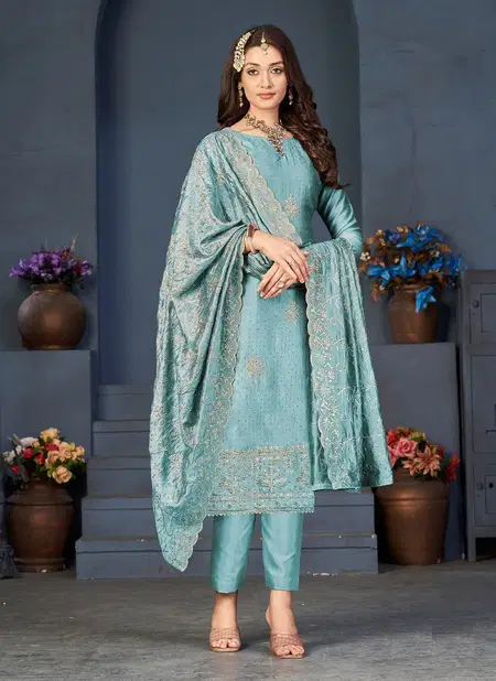 Sky Colour Ditsa Colors Wedding Salwar Suits Catalog Ditsaa 117 D Catalog