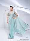 Sky Colour Elyssia Mohmanthan Royal By Mahotsav Designer Party Wear Saree Wholesale In India 24906