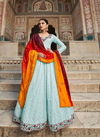 Sky Colour Flory Vol 30 By Shubhkala Gown Catalog 4861