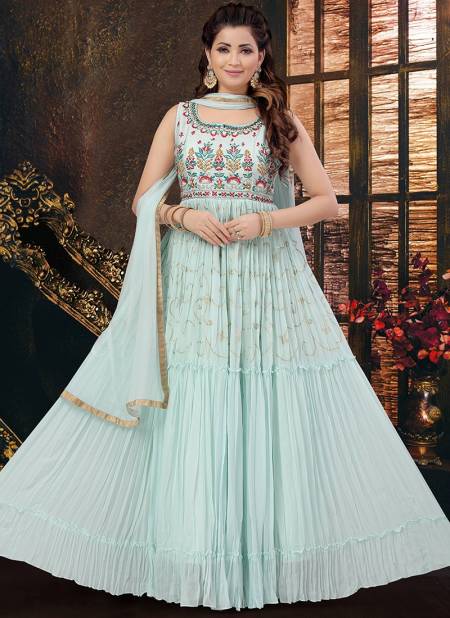 Sky Colour Innayat Exclusive Wholesale Wedding Wear Salwar Suit Catalog 781 A