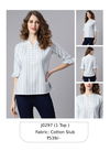 Sky Colour Janasya Designer Ladies Top Catalog 297