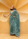 Sky Colour Maxima By Trirath Daani Georgette Printed Surat Saree Wholesaler Market TR-10379