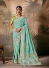 Sky Colour Rasm By Kimora Munga Silk Weddding Wear Saree Suppliers In India SA 303