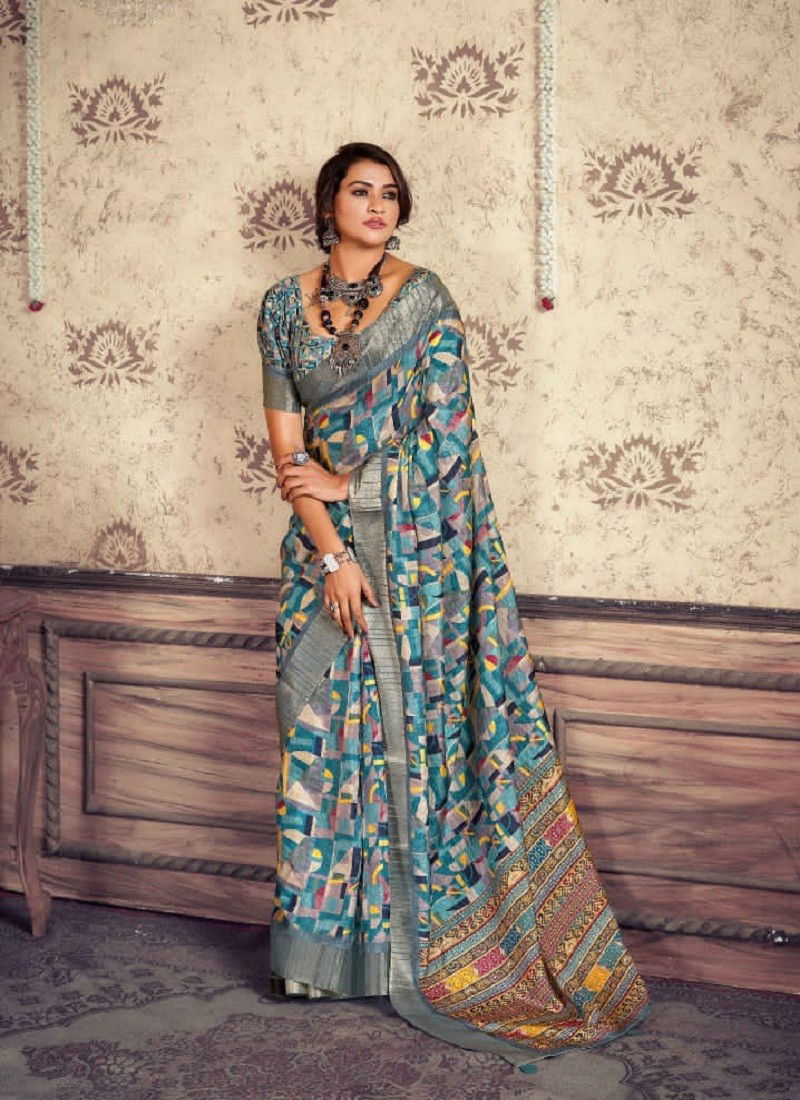 Sky Multi Colour Kangan Vol 2 By Mahamani Creation Heavy Gotha Silk Designer Sarees Manufacturers 2002