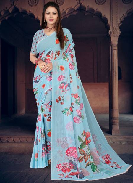 Sky Sawan By NP 1298A TO 1298G Daily Wear Sarees Catalog 1298 G