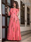 Pink Rich Look Stylishta Vol 1 Pure Maslin with Digital Print Designer and Party Wear Long Kurtis Collections 3003