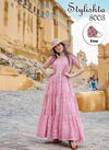 Pink Elegant Stylishta Vol 8 Pure Maslin with Digital Print Designer and Party Wear Gown Collections 8003