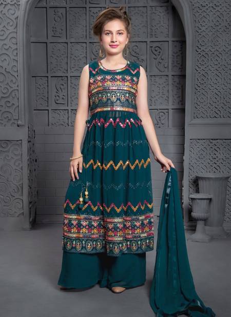 Teal Blue Colour Alka Vol 36 Designer Salwar Suit Wholesale Girls Wear 257