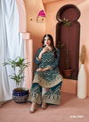 Teal Blue Colour Mubarak Vol 1 By lavika Georgette With Embroidery Work Salwar kameez Catalog 1001