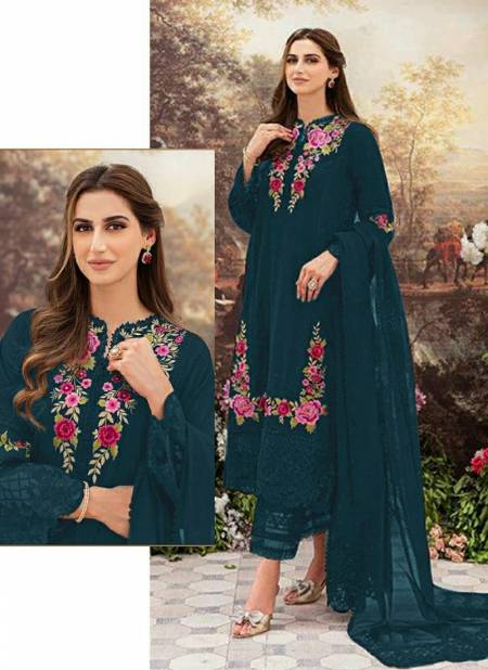Teal Blue Colour R 528 NX Function Wear Wholesale Pakistani Salwar Suits 528 F