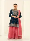Teal Blue Colour Somya By Aashirwad Wedding Salwar Suits Catalog 9660